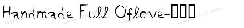 Handmade Full Oflove字体转换
